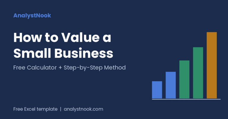 How to Value a Small Business free calculator and step-by-step method - analystnook.com